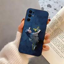 Banana Singer B-BillieS E-Eilish Phone Case For Samsung S25,S24,S21,S22,S23,S30,Ultra,S20,Plus,Fe,Lite,Note,10,Black Cover Samsung S205G