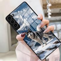 Lovely H-Husky Dog Phone Case For Samsung A25 A13 A33 5G A54 A36 A35 A56 A52 A14 Shockproof Glass Cover Samsung A52
