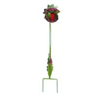 50CM Carnivorous Plant Garden Stake with Detachable Base Metal Support for Outdoor Indoor Plant Decoration and Garden Ornament žalia