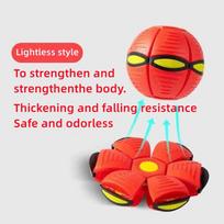 Brightly Coloured Frisbee Ball Elastic Force Decompression Outdoor Fun raudona