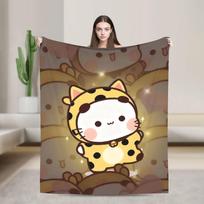 Cartoon Panda Bubu Dudu Blanket Coral Fleece Plush  Winter  Portable Super Soft Throw Blankets for Bed Outdoor Quilt 150x200cm