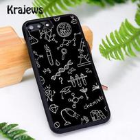 Krajews Science Chemistry Formulas Skin Phone Case For iPhone 17 Air 16 15 14 plus 11 12 13 Pro Max cover coque iPhone 16pro max