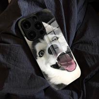 Lovely H-Husky Dog Phone Case For IPhone 17 Pro Max 15 Pro 16 14 Plus 12 13 Mini 11 Pro Shockproof Glass Cover iPhone15