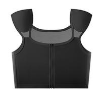 Shockproof Flat Breast Binder Bustier Mesh Shoulder Pad Chest Binding Solid Tank Top Shapers  Girl L juoda