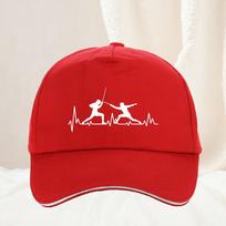 New Summer Fencing Heartbeat hat Fashion outdoor sun protection hats Fencing hats Unisex Harajuku Fitness sports hats Adjustable