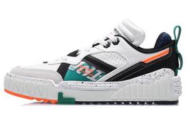 Li Ning 001 UNBLOCK Skateboard Shoes Women's Low Top White/Green AGCQ232-1 35.5