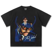 The Weeknd Starboy Graphic T-Shirt Men Women Oversized R&B Singer Casual Cotton Short Sleeve Urban Y2k Short Sleeves Classic Streetwear Trendy 4XL