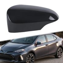 Side Rearview Mirror Cover Cap Black Pearl White Silver for Toyota Corolla 2014 2015 2016 2017 2018  w/Turn Signals Light US Glossy Black Left
