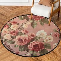 Hot-selling  round floor MATS for living room and bedroom decoration are dirt-resistant, wear-resistant and easy to maintain Diameter 60cm