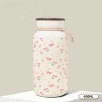 Luxurious And Fashionable Tulip 400ml-NNB/13.5oz Stainless Steel Double-Wall Insulated Cup Travel with Lanyard, Leak-Proof Gift 400ml