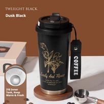 520ML Stainless Steel Thermal Cup Vacuum Flask Keeps Cold and Heat Mugs Portable Tumbler Coffee Cup Travel Thermal Water Bottle 520ML juoda