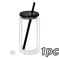 16 OZ pasidaryk pats sniego rutulio puodelis su išgręžta skylute Daugkartinio naudojimo plastikiniai vandens buteliukai Atsparus dūžiams stiklainio tipo puodeliai šventinėms dovanoms