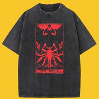 Summer Mens Tshirt Devil Tarot Debiruman Devilman Crybaby Japan Anime Tee Shirt Harajuku Manga TShirts S
