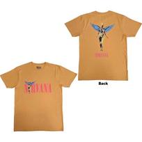 Nirvana Unisex T-Shirt: In Utero Angel (Back Print) (Small) L