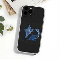 Manta Ray Ocean Animal Phone Case For iPhone 17,16,15,14,13,12,11 Pro,Max,Plus,X,XS,XR,SE4,E Mini Transparent Soft Cover iPhone17Pro