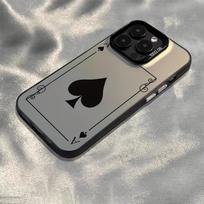 Simple playing card design mobile phone case suitable for iPhone 17 16 15 14 13 12 11 Pro/ Max/Plus anti-fall and shockproof iPhone 16PRO