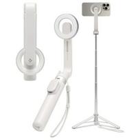 Uchwyt, Kijek, Statyw Spigen S571W Magsafe Bluetooth Selfie Stick Tripod, Beżowy