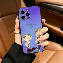 Animation Charlie and Lola Phone Case For iPhone 17,16,15,14,13,12,11 Pro Max,16/15/14Plus,XS Soft Black Cover iPhone11PROMAX