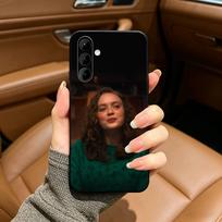 Hit drama actress -S-Sadie Sink Black Soft Silicone Phone Case for Samsung Galaxy A73, A71, A72, A70, A53, A52, A51 Samsung a12