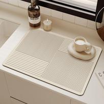 Non-slip Coffee Machine Pads Wear-resistant Drainage Mat Tableware Rugs Drying Mat  Kitchen style B