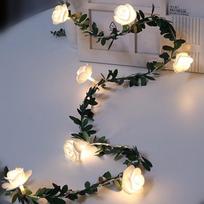 1.5M 10 LED Rožės Žiedų LED Girlianda su Baterijomis Vestuvėms Valentino Dienai Renginiui Vakarėliui Dekoratyvinė Lemputė HMM
