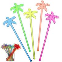 150 Pcs Coconut Tree Stirrer Juices Milk Stirrers Beverage Rods Honey Dipper Sticks Coffee Mixing Swizzle Stirring Plastic