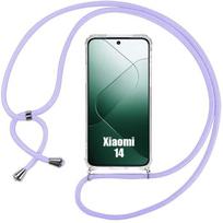 Dėklas - Xiaomi - 14 - Sustiprinta apsauga nuo smūgių - Reguliuojamas dirželis - Violetinis
