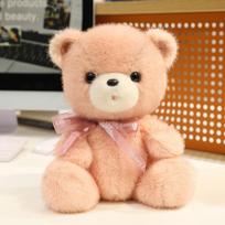 Cute sitting bear teddy bear doll plush toy hug bear doll girl rag doll birthday gift 23cm（0.26kg） rožinė