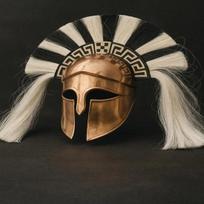 Senovės graikų korintietiškas šalmas, rankų darbo, vario apdaila, kario šarvai LARP, Cosplay kolekcionieriams, dovana