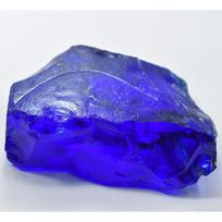 Huge Size Sapphire Blue Uncut Rough Lab-Created 188 Ct CERTIFIED Loose Gemstone 88.8 mm approx mėlyna