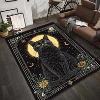 Mystical Animal Tarot Rug - Deer Bee Owl Celestial Pattern Carpet Mat for Living Room Home Decoration Carpets for Living Room 40x60cm
