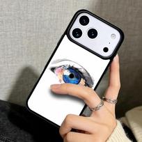 Capa Case for iPhone 17 Air 16 Pro Max 15 Plus 11 13 Mini 14 12 Back Phone Cover Eye Space Galaxy Mystery Art iPhone 12 Pro