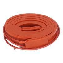 Silikoninė šildymo juosta Silikoninė šildymo juosta Šilumos juosta Šildytuvo diržas Šildytuvas Atsparus vandeniui 15x1000mm 75W 220V AC oranžinė