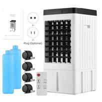 Evaporative Air Cooler 100° Oscillation Swamp Cooler with Remote Control / 2 Ice Boxes / 2.11 Gal Water Tank 1-7H Timer EU Plug