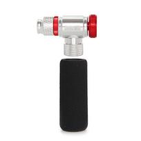 ThinkRider CO2 Pump For Bicycle Schrader Presta Adapter Bike Inflator Aluminum Tire Tube Mini Size MTB Pumps CO2 Cartridge raudona