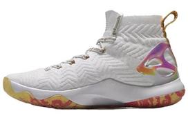 Li Ning CF Tracing The Heart Of Supo Non slip Lightweight High top Vintage Basketball Shoes Men's White ABAN035-6 43