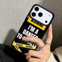 Capa Case for iPhone 17 Air 16 Pro Max 15 Plus 11 13 Mini 14 12 Back Phone Cover Warning Angry Danger Owner iPhone 15 Plus