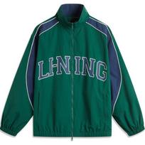 Li Ning Lotus Leaf Trench Coat Men's Lush Green/Dark Ship Blue AFDU957-6 M