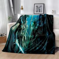 3D Herojai ir Magija Retro Žaidimas Minkštas Pliušinis Antklodė, Flanelinis Antklodė Metamas Antklodė Svetainei Miegamajam Lovai Sofai Piknikui 75x90cm
