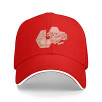 Hexagon KinnikuWomen Sun Baseball Cap Summer FeWomen Women  Design Trucker Hat SunProof yk Retro Kpop Rock Snapback Cap One Size