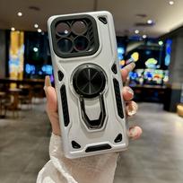 Magnetic Kickstand Phone Case for Motorola G86 G56 G06 Edge60 Pro 60 70 Heavy-duty Anti-fall Armor Protection Practical Cover Motorola Moto G56 sidabras