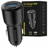 Spacecase Car Charger 60W Dual Port C60Ac-11 Black