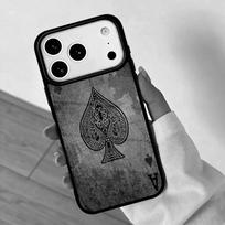 Ace of Spades Poker SOFT Mobile Phone Case for IPhone 17 AIR 16pro Max 15 14 13 12 11 Bumper Cover iPhone 13 mini