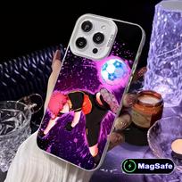 Blue Lock Ranze Kurona White Translucent MagSafe Mobile Phone Case for iPhone 17 16 15 14 13 12 11 X XR XS Air Pro Max Plus iPhone 16 Plus