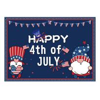 Independence Day Garage Door Decoration Garage Door Banner Mural Cover Large Party 7 X 8 Ft Birthday Yard Banner For Women One Size