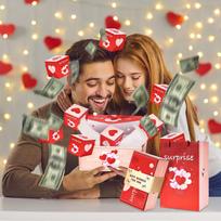 Surprise Gift Box Explosion For Up Gift Box Explosion – Surprise Gift Boxes For Christmas Birthdays Special Event Dresses Women One Size raudona