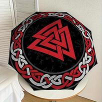 1pc Valknut, Norse Print Umbrella , Multi-functional Umbrellafor Men & Women, Valentine's Day Anniversary Gift0818026