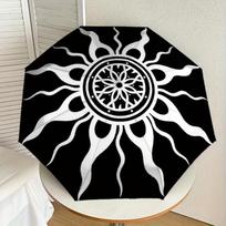 1pc Sunburst Mandala Print Umbrella Multi-functional Umbrella Umbrella for Men & Women, Valentine's Day Anniversary Gift0818261