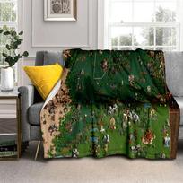 Treasure Chest Heroes of Might and Magic Map 29 Style New HOMM3 Blanket,Soft Throw Blanket for Home Bedroom Bed Sofa Travel Kid 75x90cm