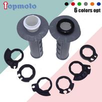 Motorcycle Grips 7/8  22mm Hand Grip W/ The Snap-on Cam for Yamaha Honda Kawasaki Suzuki KTM Dirt Bike Motorbike Handlebar pilka spalva